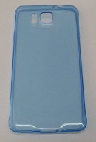Силиконов гръб ТПУ ултра тънък за Samsung Galaxy Alpha G850 син прозрачен
